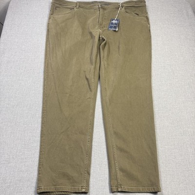 Tommy Bahama Morro Bay Indigo Palms Chino Pants Mens 48x32 Green Khaki Stretch