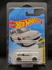 HOT WHEELS WHITE 90 HONDA CIVIC EF 2019 SUPER TREASURE HUNT w/ PROTECTO SEE PICS