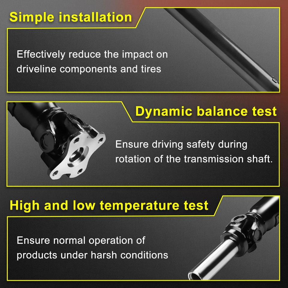 Rear Driveshaft Prop Shaft Assembly for Ford F-150 04-08 Lincoln Mark LT 946814 Foto 2 de 4