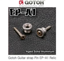 New Gotoh EP-A1 RELIC AGED ALUMINUM Strap But...