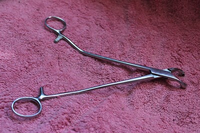 2 Surgical Stainless Steel Medical Clamps & 1 Small Trauma