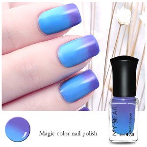 6ml Thermal Color Changing Polish Peel Off Nail Polish Dark Blue