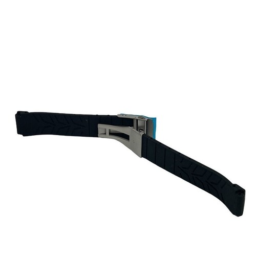 Men's Watch Band Replacement For Tissot T-Race Black Rubber Strap 21mm - Picture 4 of 6