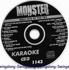 MALE HITS OF THE 70's Karaoke CD G MONSTER HITS VOL-1143 NEW In White Sleeve