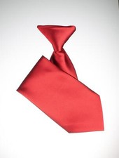 Boys Red Elasticated Tie, Baby Boys Red Tie, Boys Formal Ties