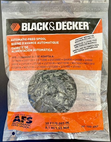 Black & Decker Grass Hog Ersatzspule – Vorinstalliert Mit 9 M Schnur | Für Grasschneider & Trimmer