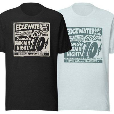 Edgewater Park Detroit Short-Sleeve Unisex T-Shirt - Retro Amusement Park Tees