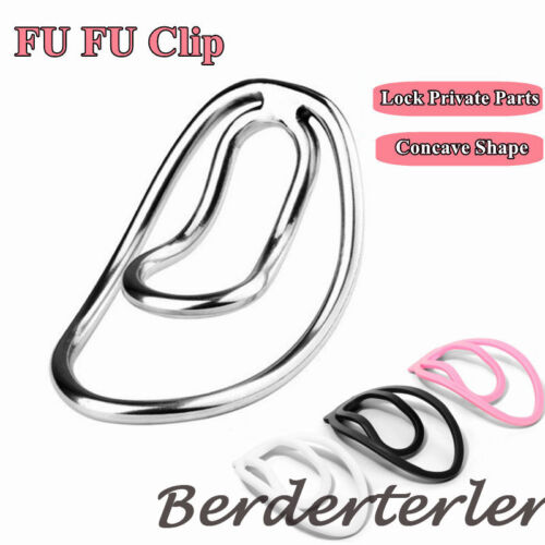 Fufu Clip for Sissy Male Mimic Chastity Device Light Plastic Trainings Clip Cage - Picture 1 of 19