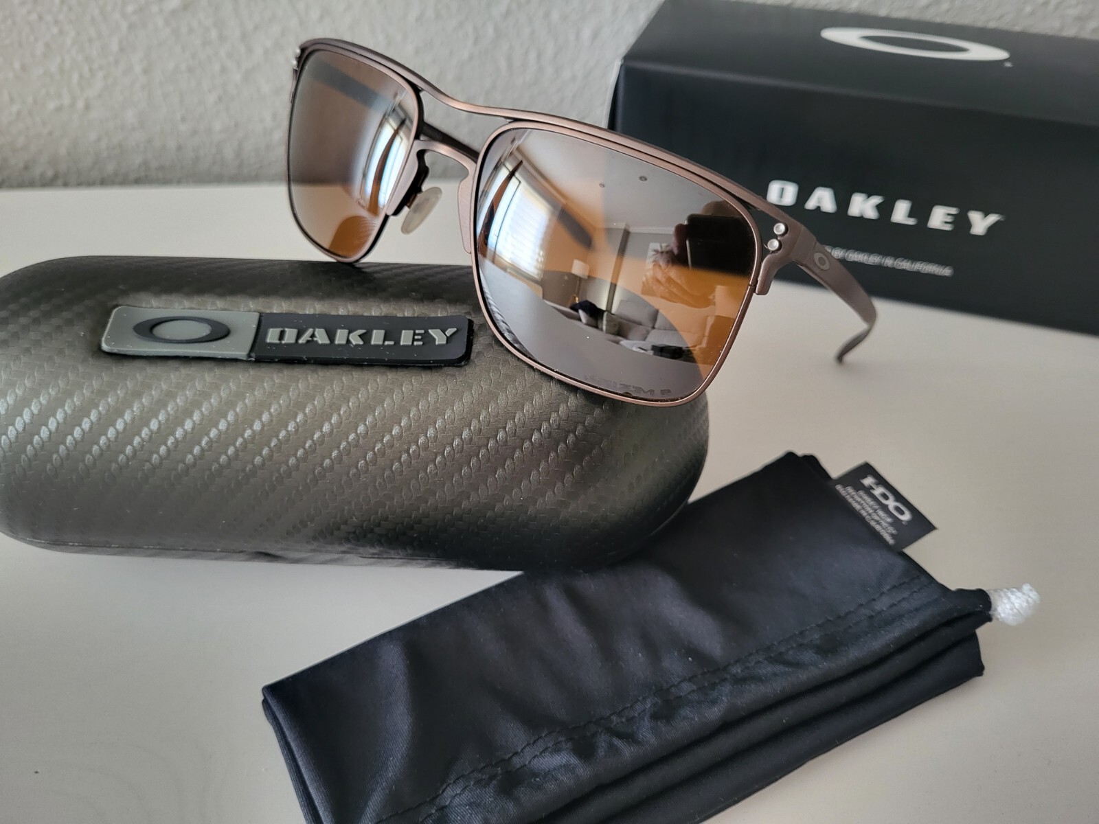 Gafas de sol Oakley Holbrook TI 006048 0357 TITANIUM Prizm Polarized New