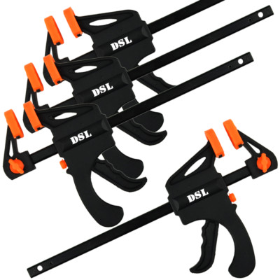 4 x 103mm Jaws Ratchet Trigger G Speed Clamps Woodworking 