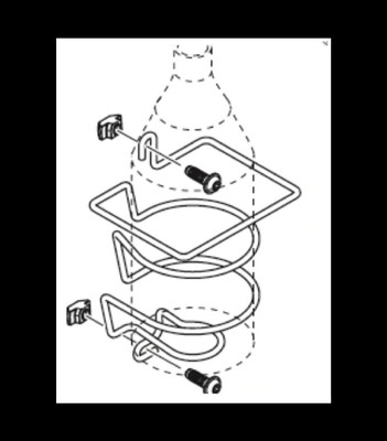 Bottle Holder Industrial Work Areas, Bosch Rexroth Strut Profile Bottle Holder