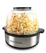 6-Quart Stainless Steel Stirring Popcorn Popper, 24 Cups, Quick-Heat Technology