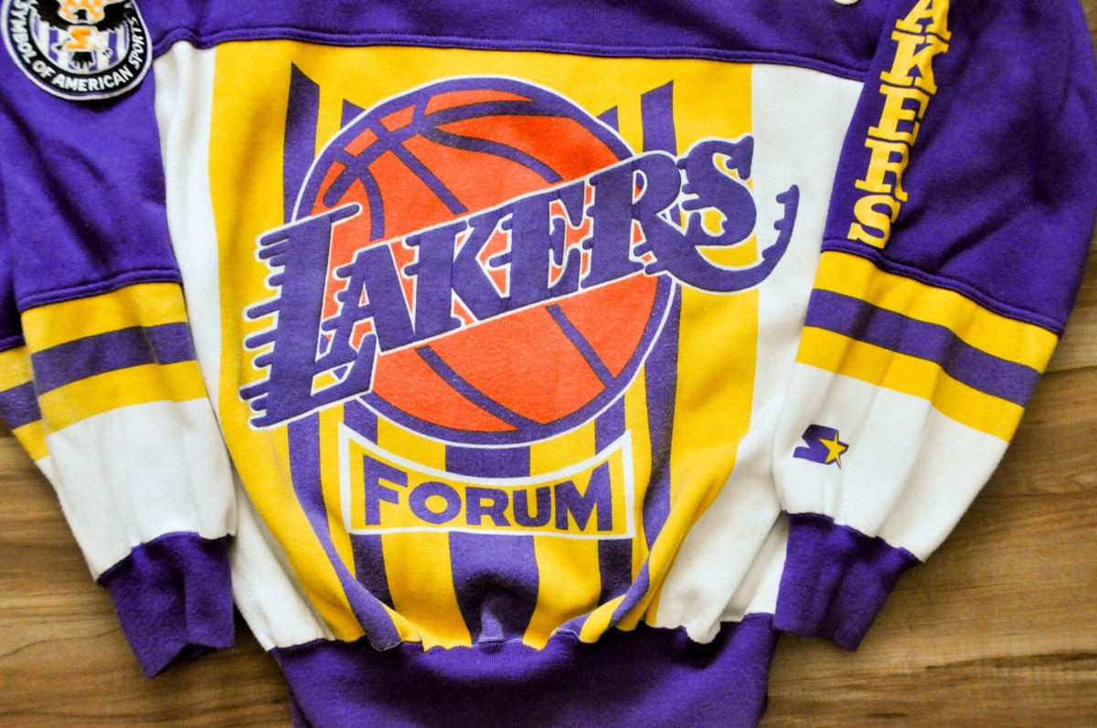 Los Angeles Lakers Starter Sweater Fast Break Forum Vintage 90