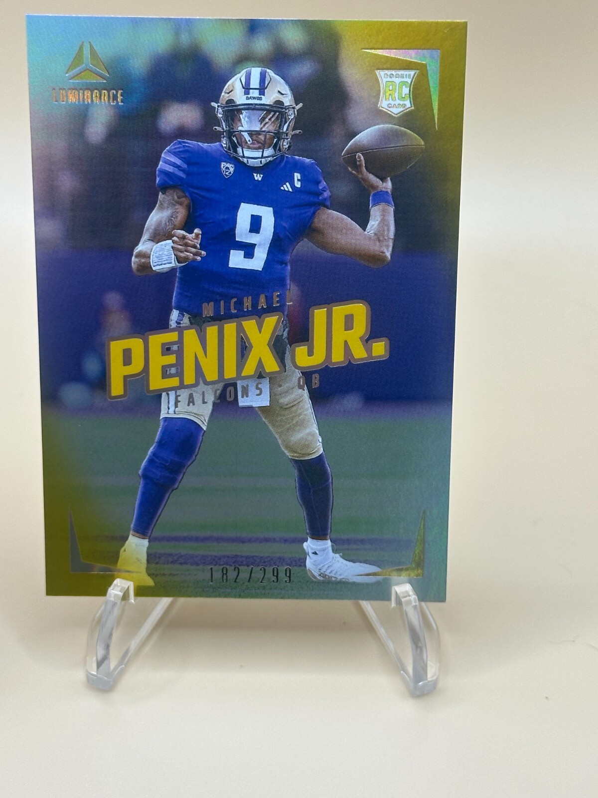 2024 Panini Luminance - Rookies Michael Penix Jr. #136 Gold /299 (RC)