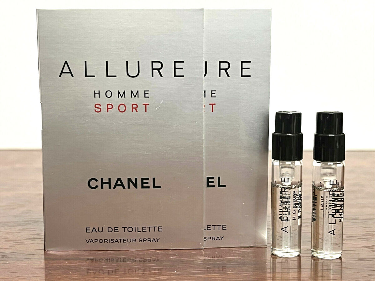 2x ALLURE HOMME SPORT By CHANEL 0.05oz / 1.5ml ea EDT Spray