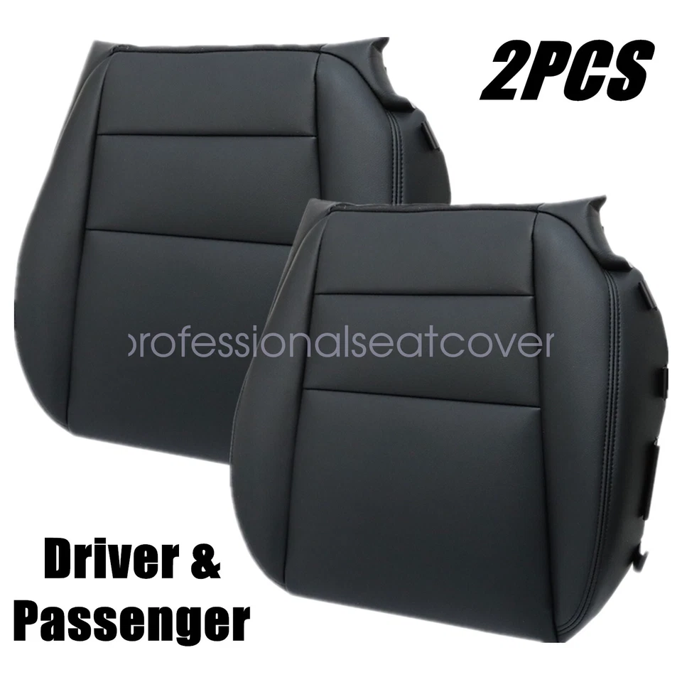 Cubierta de asiento de cuero negra para conductor delantero + pasajero Acura MDX 2007-2012 Foto 2 de 4