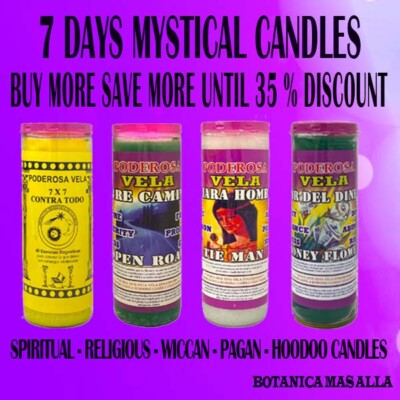 Fixed - Spiritual - Religious - Wiccan - Pagan - Hoodoo Candle - 7 Days Duration