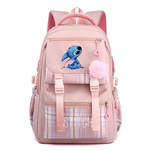 Lilo Stitch Backpack Kids School College Student Laptop Bag Travel Rucksack DE - Bild 8 von 9