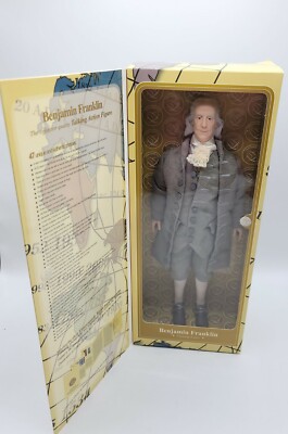 2005 Benjamin Franklin Talking Action Figure TimeCapsule Toys Limited Edition 