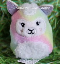 Squishmallows Squishville Rainbow Dream Squad Alpaca Llama Sheep Lamb 2"