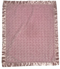 Blankets  Beyond Pink Minky Soft Swirls Satin Edge Little Girls Baby Blanket