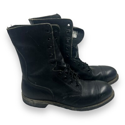 Vintage Biltrite Black Leather Steel Toe Chukka Boots, Men\'s Size 5 1/2 VINTAGE Men main image 3
