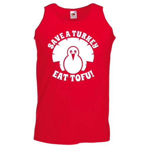 Chaleco de tofu para hombre Save A Turkey Eat - Dieta vegetariana vegana saludable regalo superior - Imagen 4 de 8