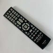 Toshiba TV VCR Video Remote Control CT-90275 Black White