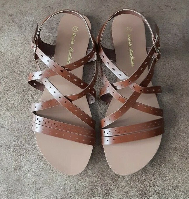 Woky Damen Bohemia Sandalen - Flache Sandalette Mit Strass & Perlen, Schwarz Größe 39