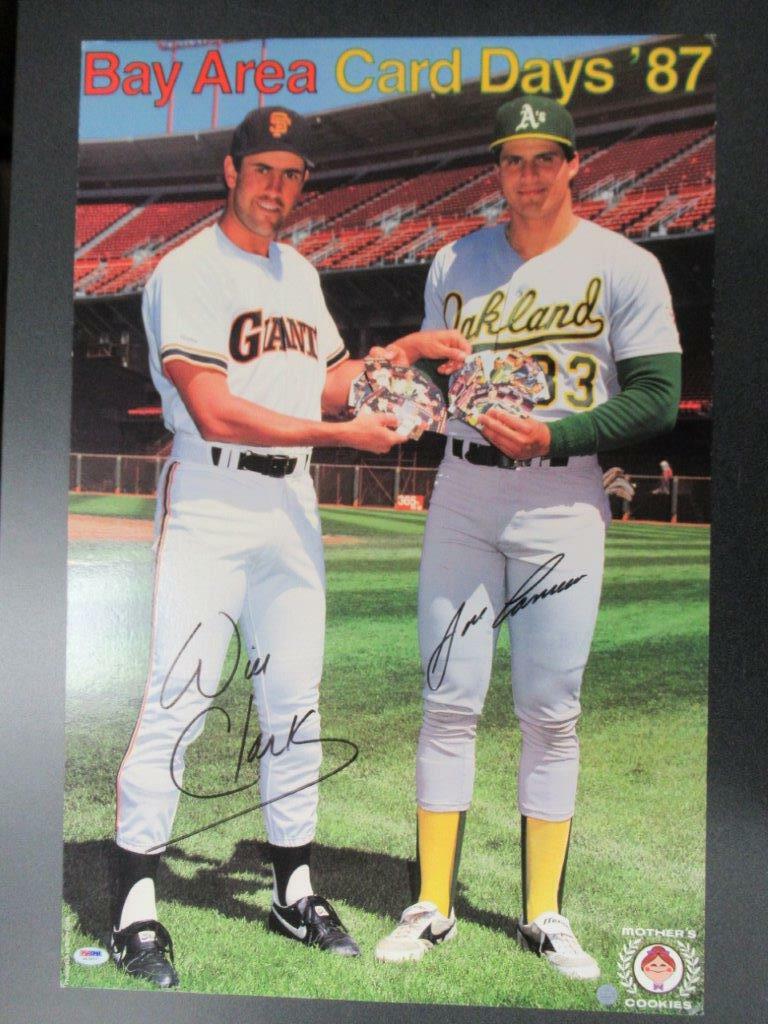 Jose Canseco Will Clark Autographed Signed Mother's Cookies Ad Autograph Auto PSA/DNA G17277 