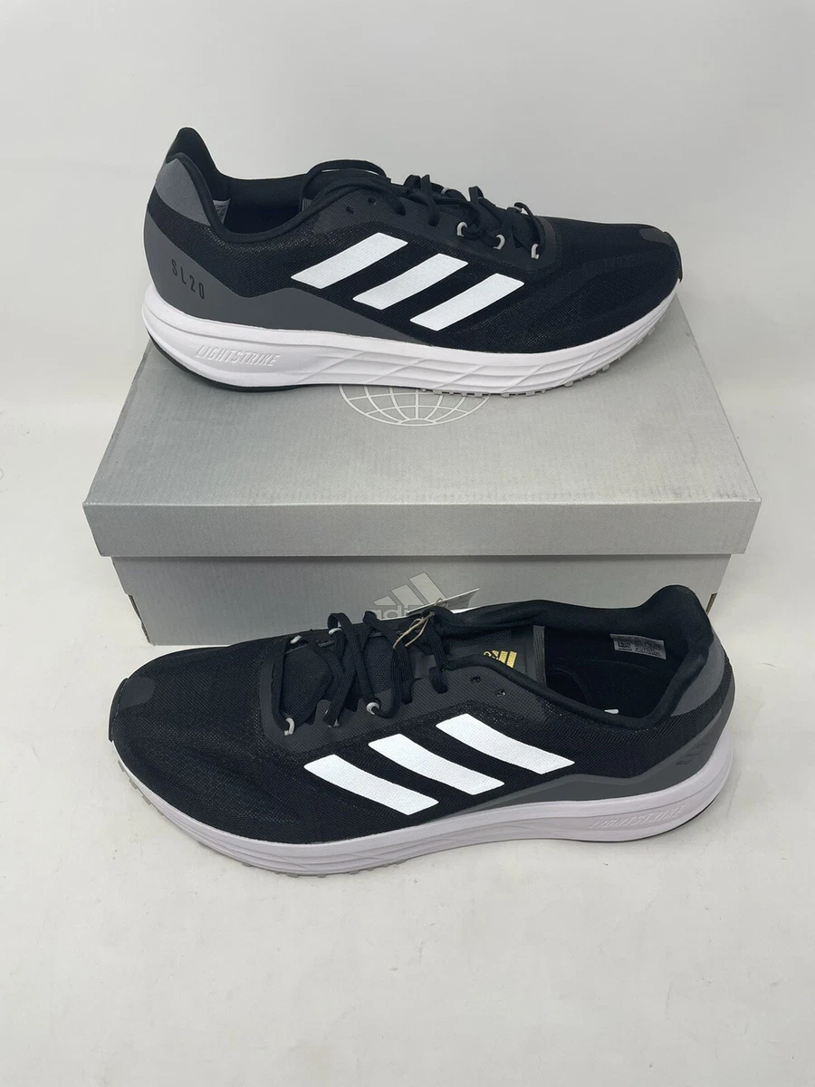 Adidas Mens SL20.2 Trail Running Shoe,‎ Black/White/Gray, sz 13 Men main image 4