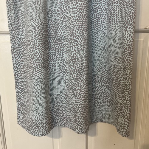 J McLaughlin Maxi Dress Small Catalina Cloth Blue Gray Preppy Giraffe Print - Picture 2 of 8