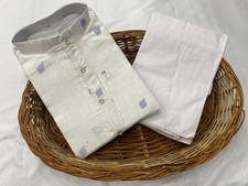 Indian Men's Kurta Pajama Set Traditional Off White Party Wear Wedding Cultural