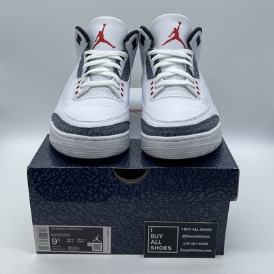 Size 9.5 - Jordan 3 Retro Denim SE Fire Red 2020 for sale online