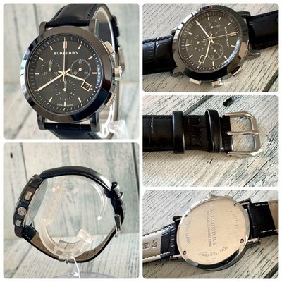 BURBERRY Watch BU1771 Black Ceramic Rare Used | eBay