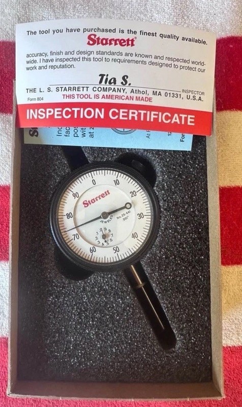 25-441J   Starrett Universal Dial Test Indicator 