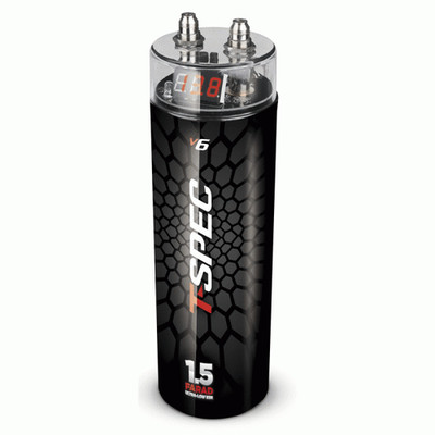 T-Spec V6-1-5DDC V6 Series 1.5 Farad Digital Capacitor W/ Impact Resistant Cover
