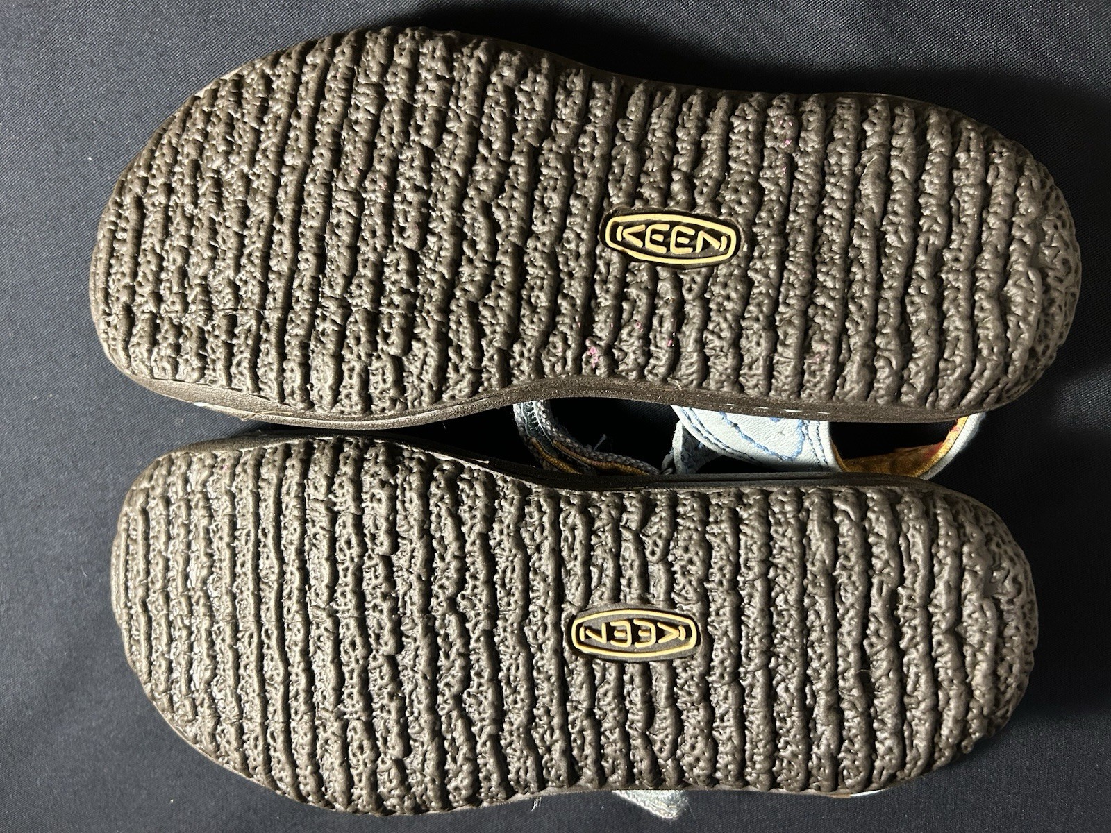 Sandali bassi stile KEEN Keen Cush Mary Jane tela blu gancio e passante taglia 5 5