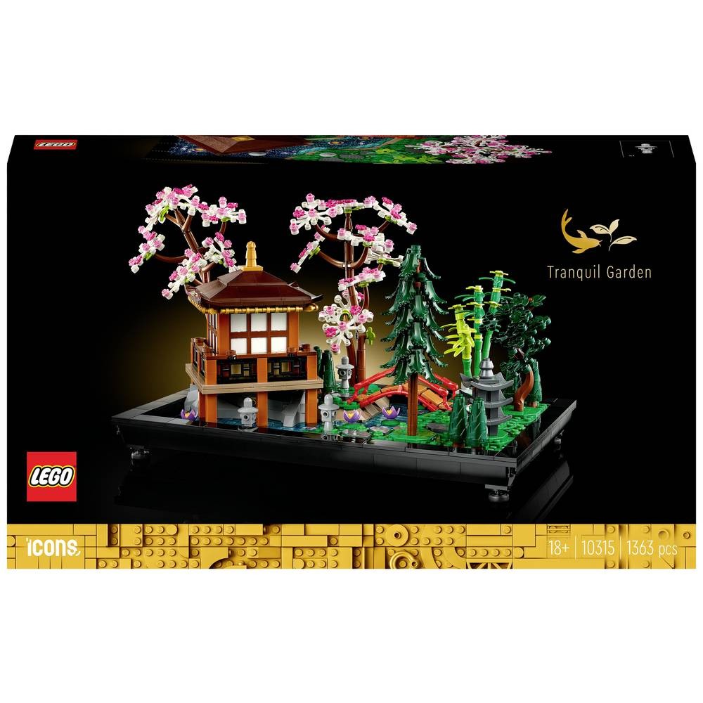 Jardin du silence LEGO® ICONS™ 10315, jeu construction adulte et maquette nature zen
