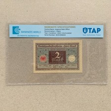 Germany 2 Mark Banknote 1920 P60 German Currency BW Certificated B999