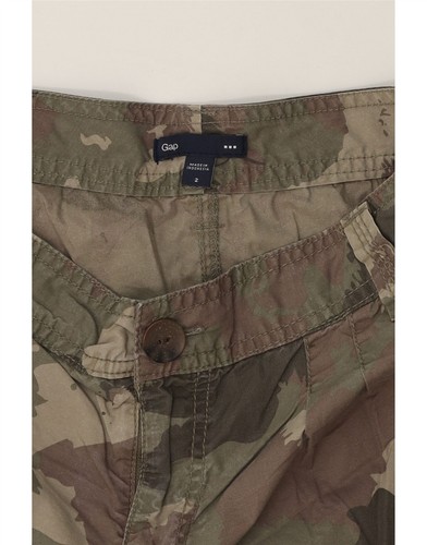 GAP Womens Cargo Shorts US 2 XS W28 Khaki Camouflage Cotton DV05 - Picture 3 of 3