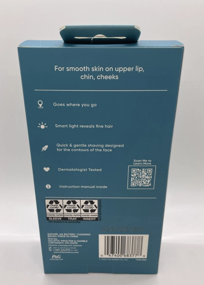 Gillette Venus Mini Depiladora Facial para Mujer Afeitadora Eléctrica Portátil NUEVA Foto 2 de 4