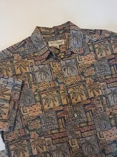 Vintage Tori Richard Hawaiian 100% Cotton Shirt Sz M (Made In USA) Island Resort
