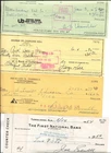 17 autographed checks- Baseball Hall Of Fame