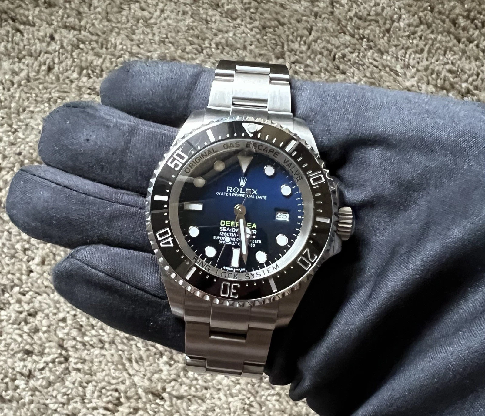 Rolex James Cameron Deepsea Sea-Dweller D-Blue Steel Watch 116660 CPO WARRANTY