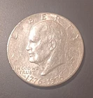 1776-1976- Eisenhower Bicentennial $1 US Coin No Mint Mark Circulated (#7)