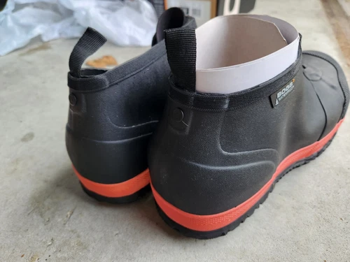 Bota impermeable Bogs Overshoe cremallera punta compuesta negra talla US 10 M construcción - Imagen 3 de 7