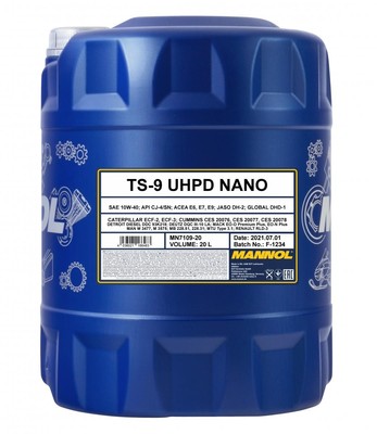 Mannol 7109 TS-9 Nano UHPD 10W-40 Motoröl 20L CATERPILLAR ECF-2 ECF-3