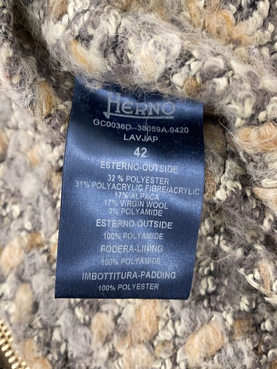 HERNO◆Down jacket/42/Wool/Multicolor/Plain/GC0036… - image 4