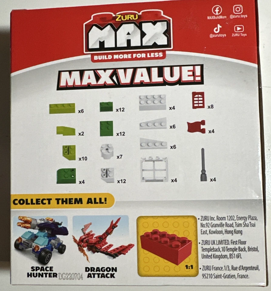 Zuru Max Interlocking Blocks New  Knights Castle Building Set 101 pcs (214) - Image 2 of 2